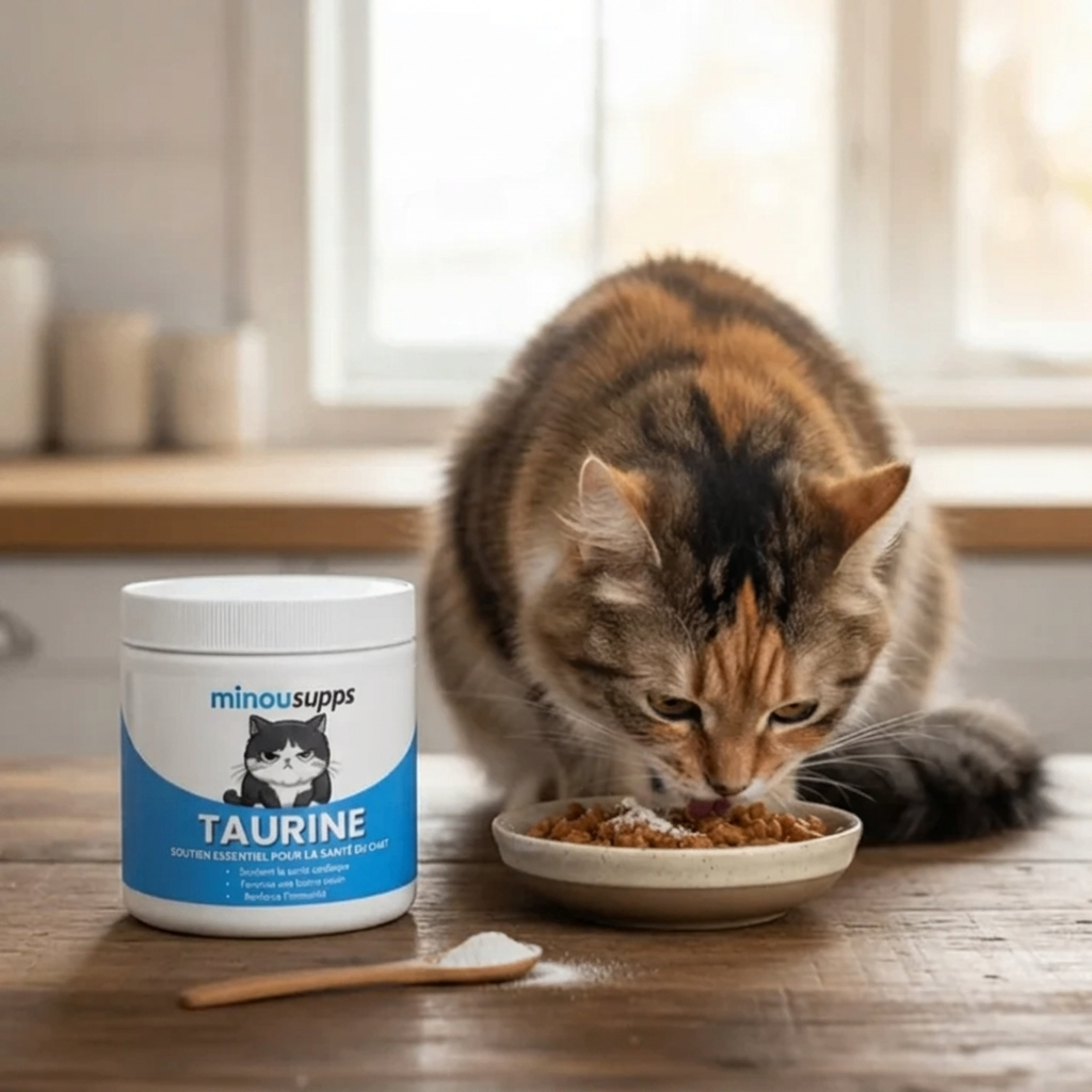 Stoppez la carence silencieuse avant même d'en voir les signes avec MinouSupps™ Taurine